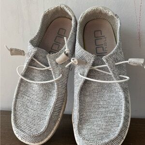 Hey Dude Light Gray Slip-On Shoes